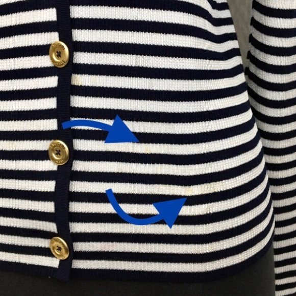 ST JOHN Navy Striped - Picture 6 of 6